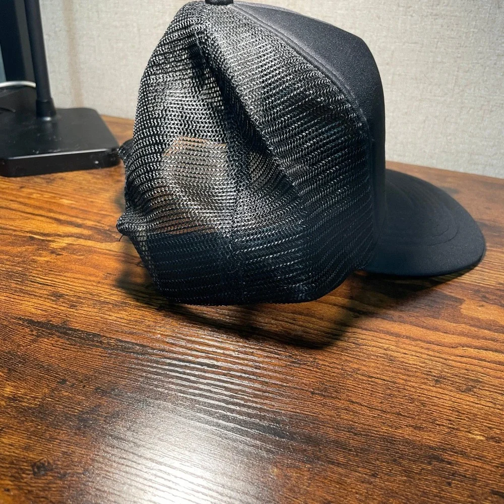 Vintage John Crane International Sealing Systems Trucker Hat Black Snapback Mesh - Picture 5 of 10
